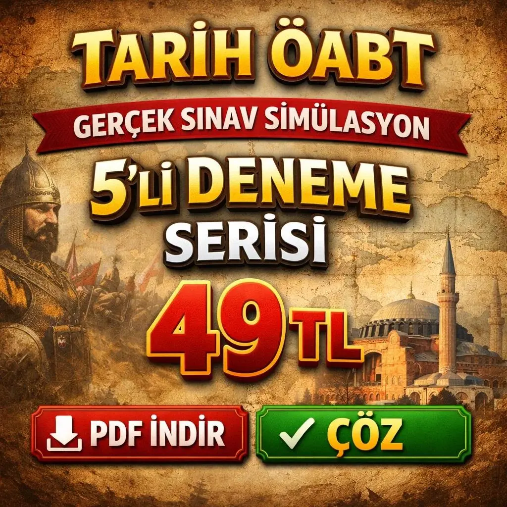 TARİH &Ouml;ABT GER&Ccedil;EK SINAV SİM&Uuml;LASYON 5 Lİ DENEME 
