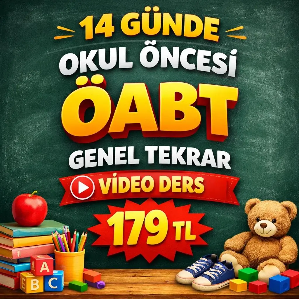 14 G&Uuml;NDE  OKUL &Ouml;NCESİ &Ouml;ABT VİDEO DERS GENEL TEKRAR 