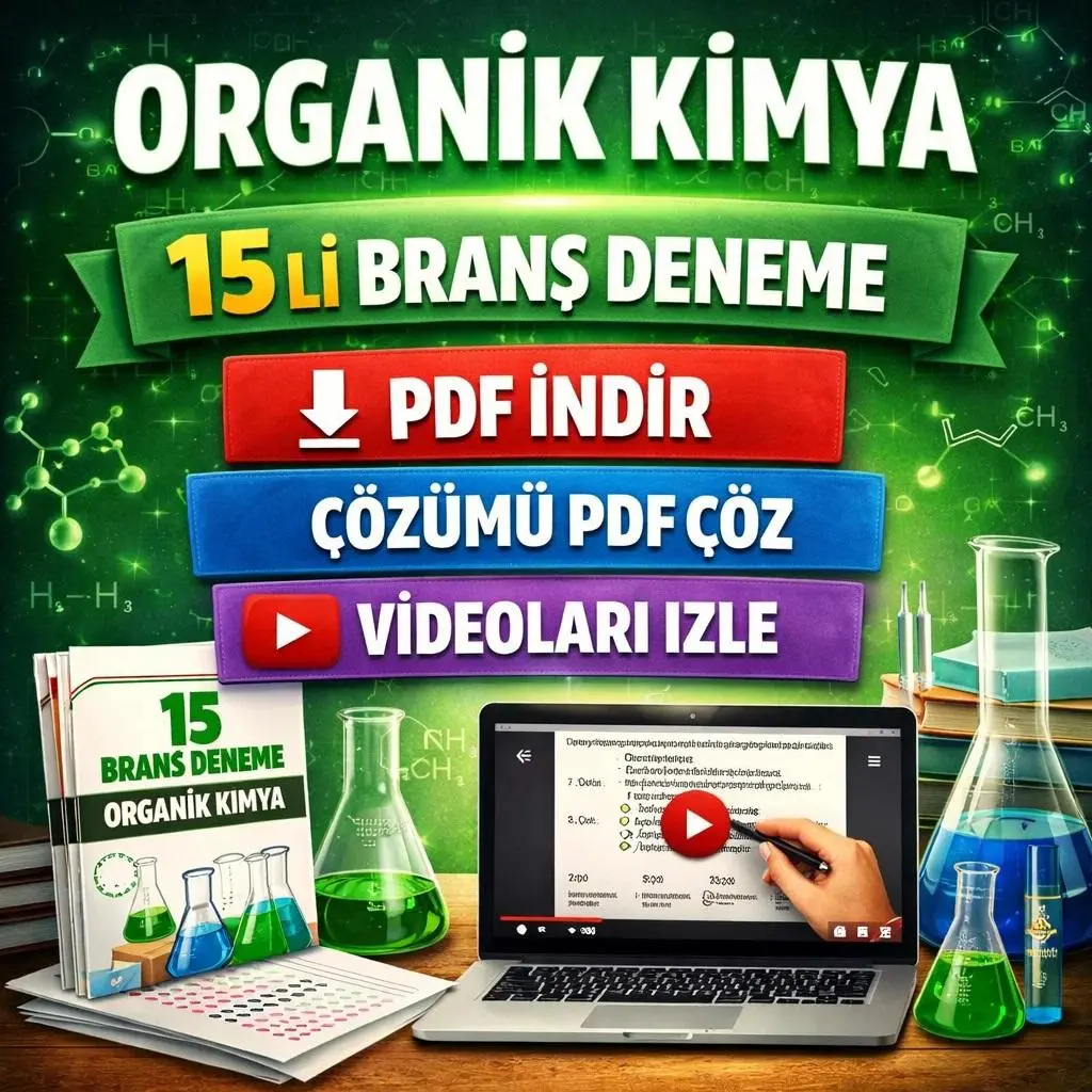 ORGANİK KİMYA 15 Lİ BRANŞ DENEME 