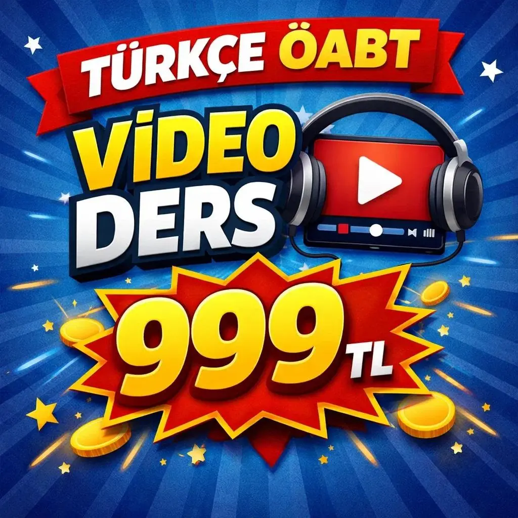 T&Uuml;RK&Ccedil;E &Ouml;ABT   VİDEO DERS