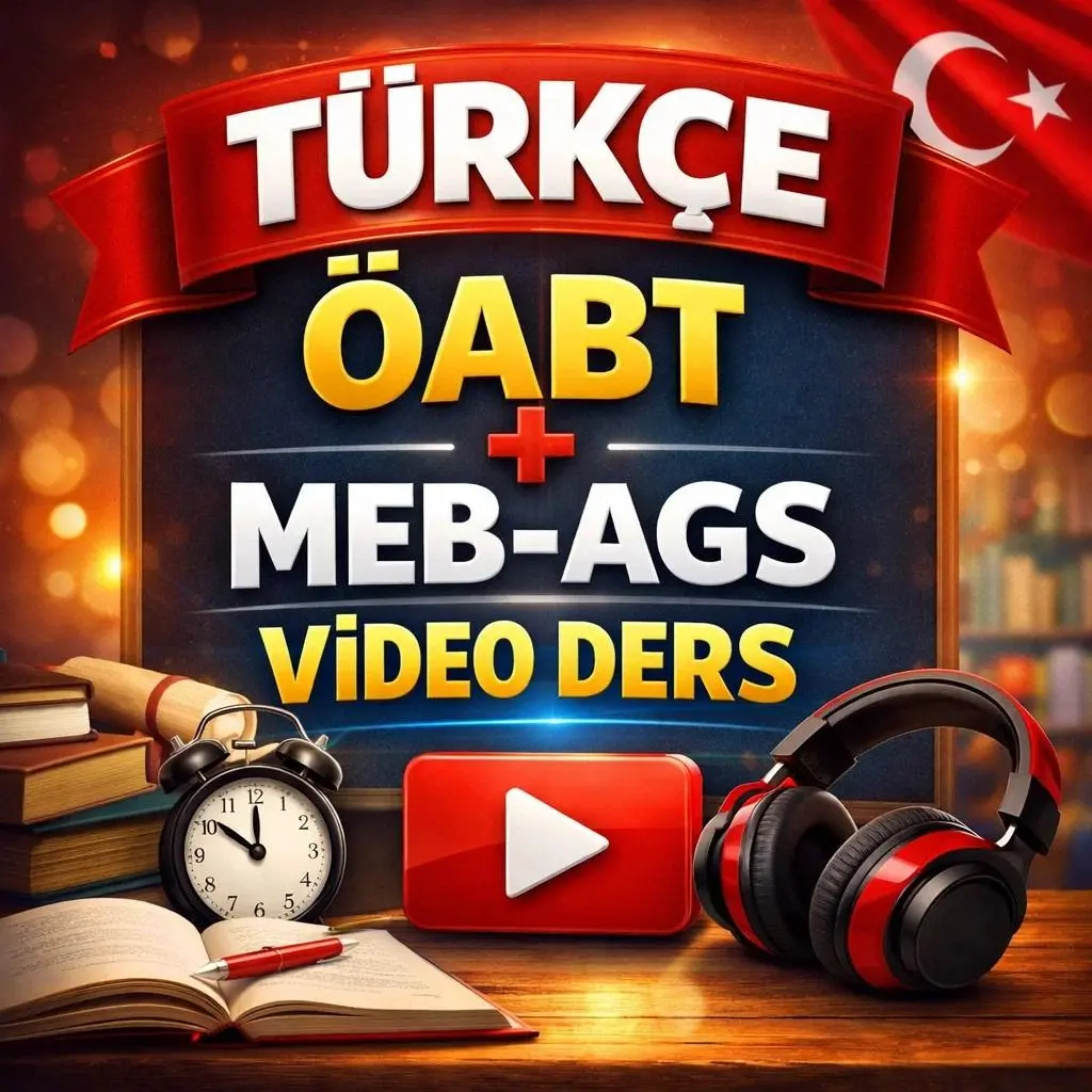 T&Uuml;RK&Ccedil;E &Ouml;ABT  +  MEB-AGS VİDEO DERS