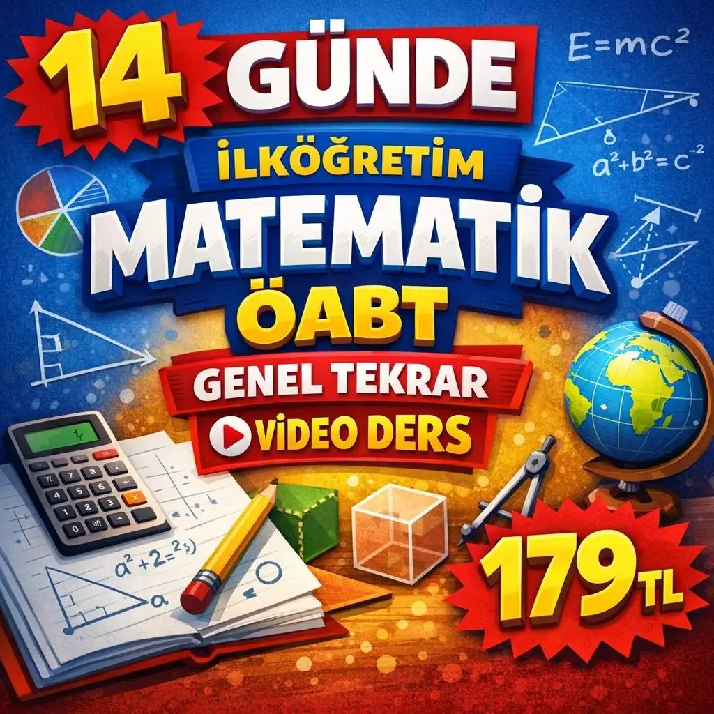 14 G&Uuml;NDE GENEL TEKRAR + İLK&Ouml;ĞRETİM MATEMATİK &Ouml;ABT VİDEO DERS