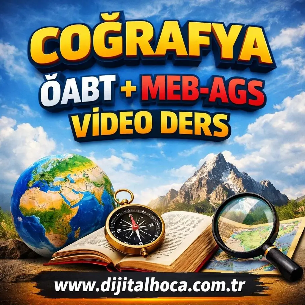 COĞRAFYA &Ouml;ABT VİDEO DERS + MEB-AGS SINAVI VİDEO DERS