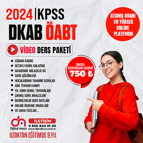 2024 KPSS DKAB ÖABT(Video Ders Paketi)