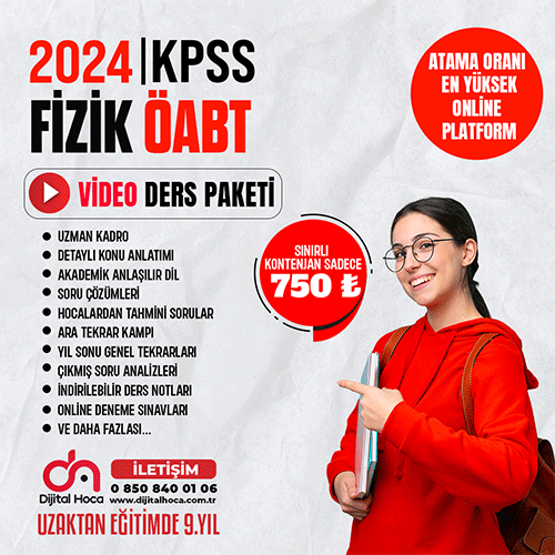 2024 KPSS FİZİK ÖABT(Video Ders Paketi)
