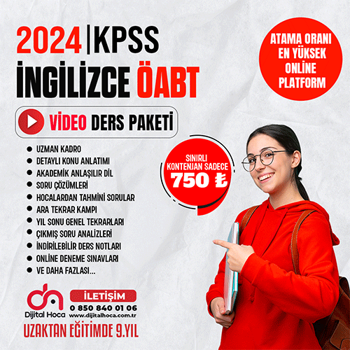 2024 KPSS İNGİLİZCE ÖABT(Video Ders Paketi)