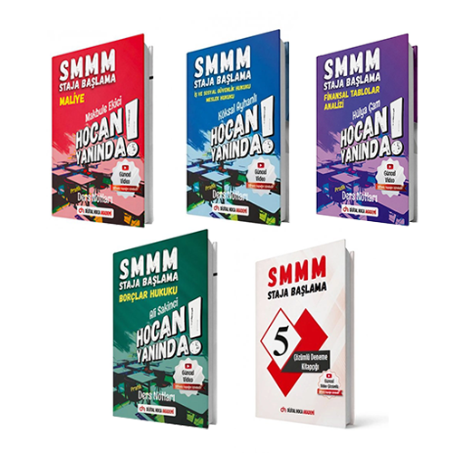 SMMM Staja Başlama Son Viraj Kitap Seti ve 5 Deneme Dijital Hoca Akademi