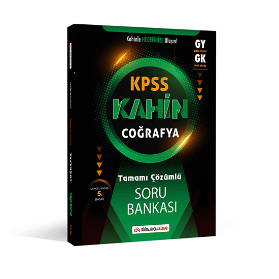 KPSS 2024 Genel Kültür Kahin Coğrafya Tamamı Çözümlü Soru Bankası Dijital Hoca Akademi