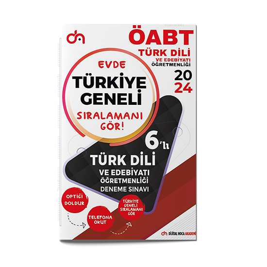 Dijital Hoca 2024 ÖABT Türk Dili ve Edebiyatı Türkiye Geneli PDF Çözümlü Kurumsal 6
