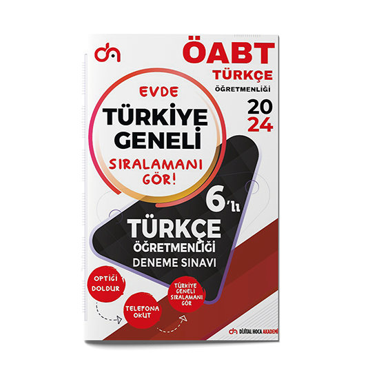 Dijital Hoca 2024 ÖABT Türkçe Türkiye Geneli PDF Çözümlü Kurumsal 6