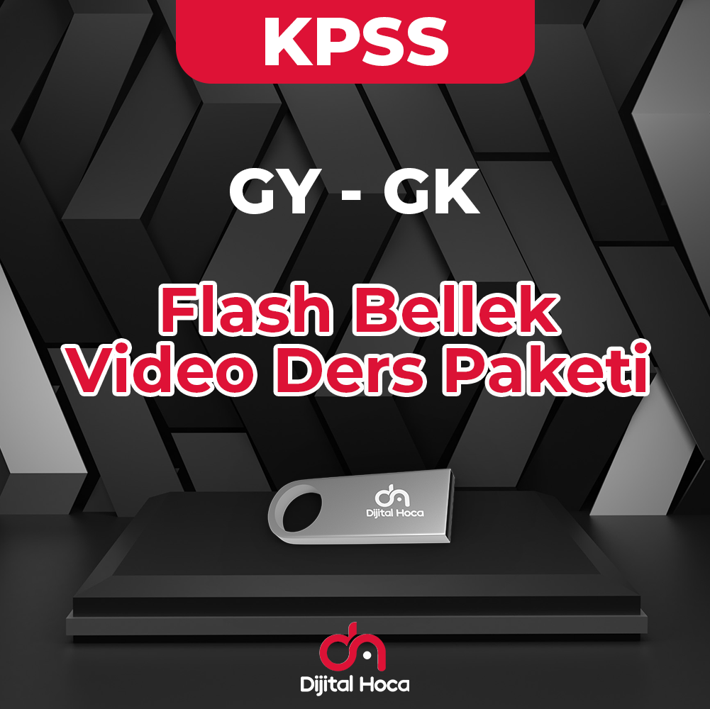 GY-GK Flash Bellek Video Ders Paketi Dijital Hoca Akademi
