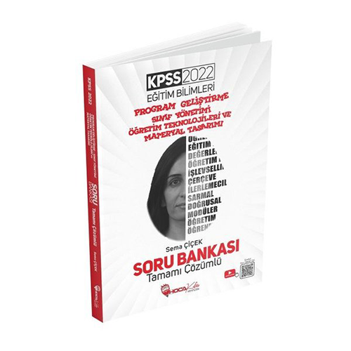 Hoca Kafası Yayınları 2022 KPSS Eğitim Bilimleri Program Geliştirme, Sınıf ve Materyal Tasarımı Çözümlü Soru Bankası