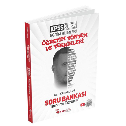 Hoca Kafası Yayınları 2022 KPSS Eğitim Bilimleri Öğretim Yöntem ve Teknikleri Çözümlü Soru Bankası