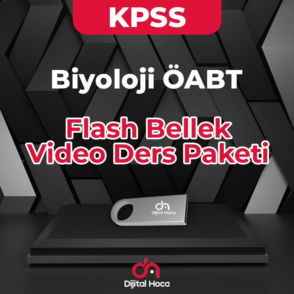 Biyoloji ÖABT Flash Bellek Video Ders Paketi Dijital Hoca Akademi
