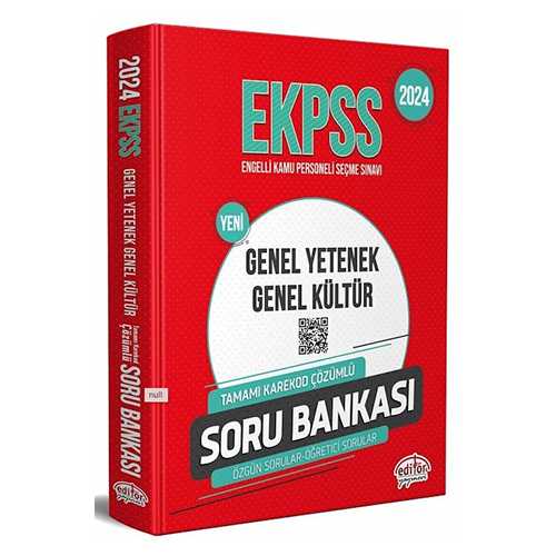 Editör 2024 EKPSS Soru Bankası Tek Kitap Editör Yayınları