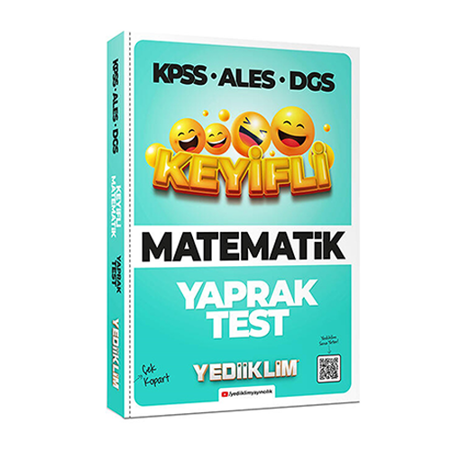 Yediiklim Yayınları 2022 KPSS ALES DGS Keyifli Matematik Tamamı Çözümlü Çek Kopart Yaprak Test