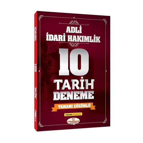 Yönerge Yayınları Adli İdari Hakimlik Tarih Çözümlü 10 Deneme