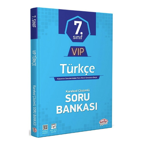 Editör 7. Sınıf VIP Türkçe Soru Bankası Editör Yayınları