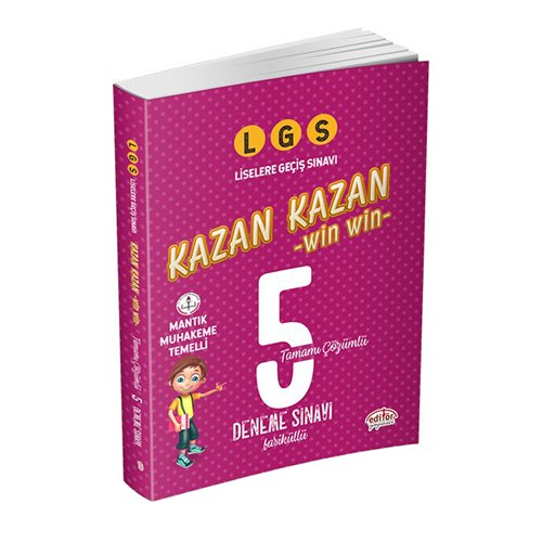 Editör Yayınları LGS Kazan Kazan Tamamı Çözümlü Fasiküllü 5 Deneme Sınavı