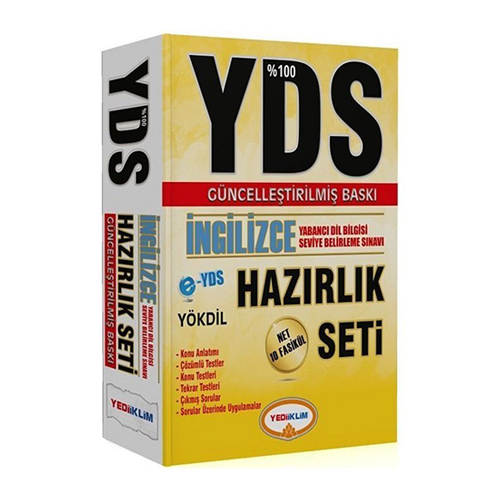 Yediiklim Yayınları YDS % 100 İngilizce Hazırlık Seti 10 Fasikül