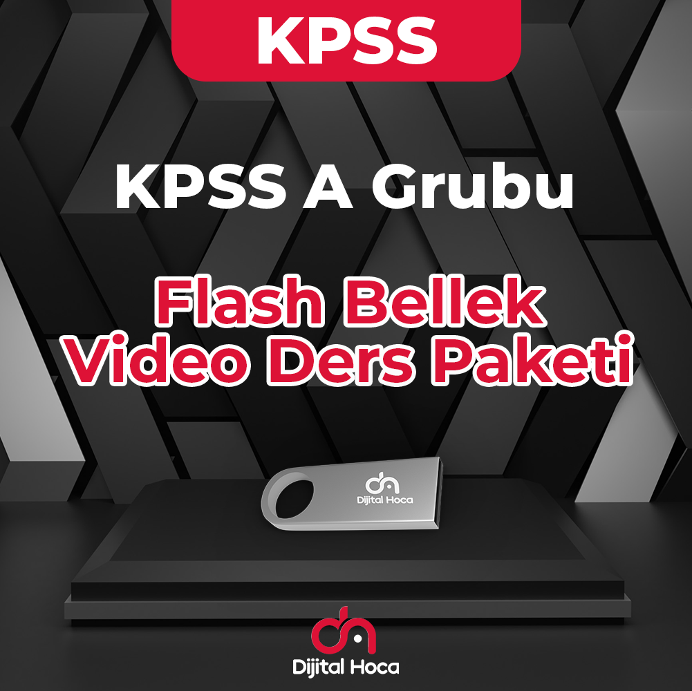KPSS A Grubu Flash Bellek Video Ders Paketi Dijital Hoca Akademi
