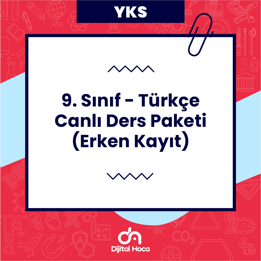 9.Sınıf Türkçe Canlı Ders Paketi (Erken Kayıt)