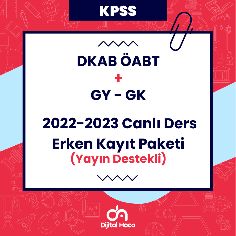 DKAB ÖABT+GY-GK 2022-2023 Canlı Ders Paketi Erken Kayıt (Yayınlı)