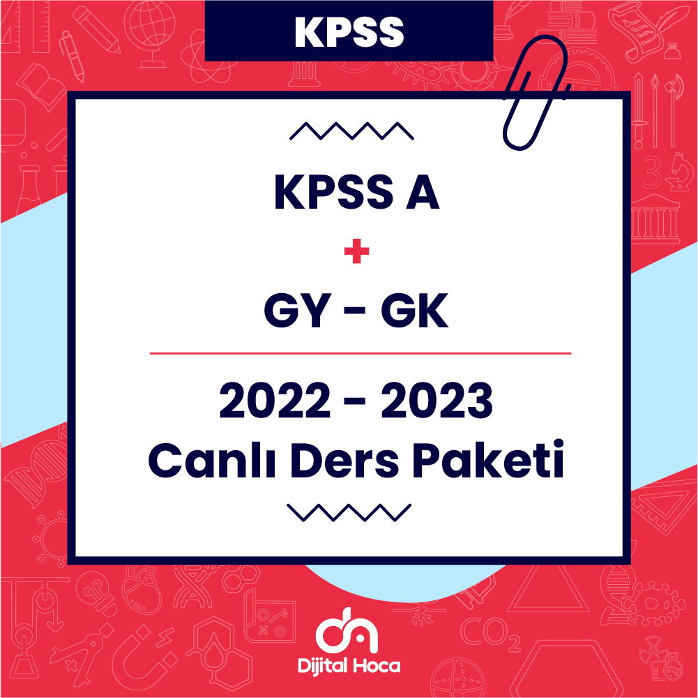KPSS A + GY-GK - 2022-2023 Erken Kayıt Canlı Ders Paketi