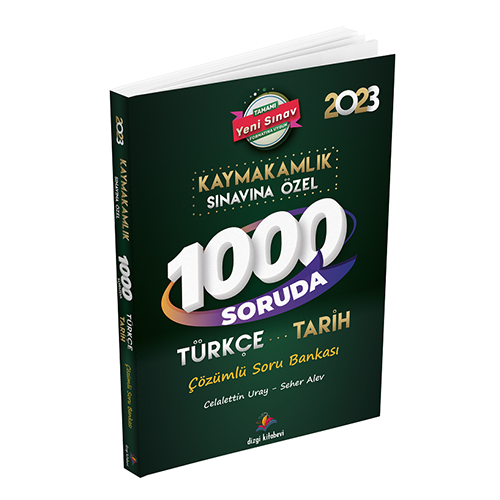 Dizgi Kitap 2023 Kaymakamlık 1000 Soruda Türkçe - Tarih Soru Bankası Çözümlü Dizgi Kitap