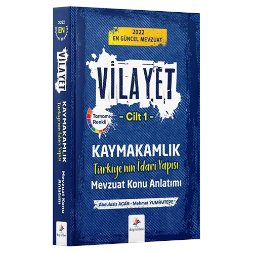 Dizgi Kaymakamlık VİLAYET Türkiye'nin İdari Yapısı Mevzuat Konu Anlatımı Cilt 1 Dizgi Kitap Yayınları