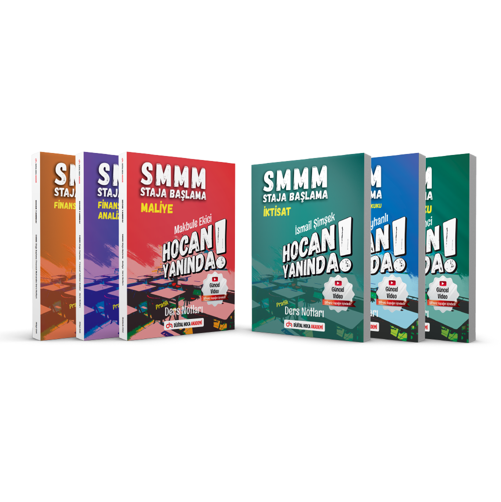 Dijital Hoca SMMM Staja Başlama Son Viraj 6'lı Kitap Seti 