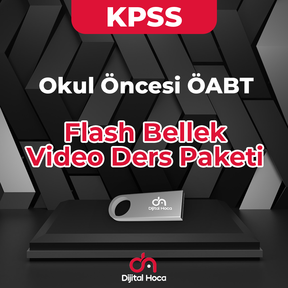 Okul Öncesi ÖABT Flash Bellek Video Ders Paketi Dijital Hoca Akademi