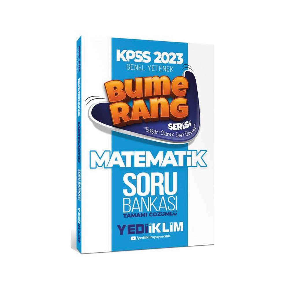 Yediiklim 2023 KPSS Matematik Bumerang Soru Bankası Çözümlü Yediiklim Yayınları