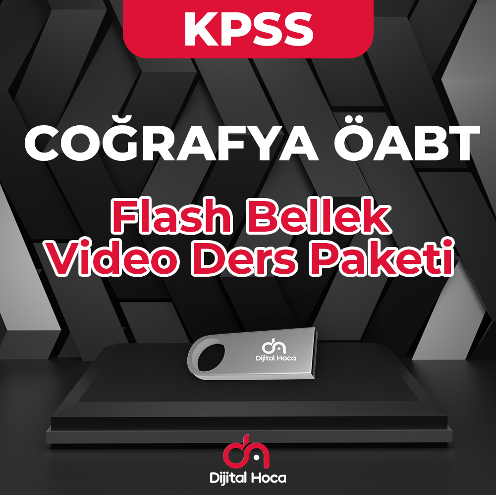 Coğrafya ÖABT Flash Bellek Video Ders Paketi Dijital Hoca Akademi