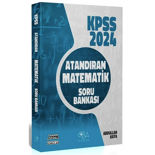 CBA Yayınları 2024 KPSS Matematik Atandıran Soru Bankası Çözümlü CBA Yayınları