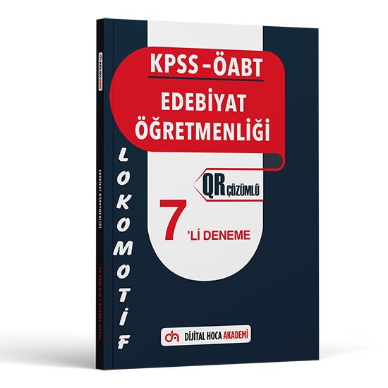 2024 KPSS ÖABT Edebiyat Öğretmenliği Lokomotif Serisi QR Çözümlü 7'li Deneme Dijital Hoca Akademi