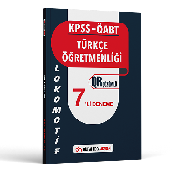 2024 KPSS ÖABT Türkçe Öğretmenliği Lokomotif Serisi QR Çözümlü 7'li Deneme Dijital Hoca Akademi