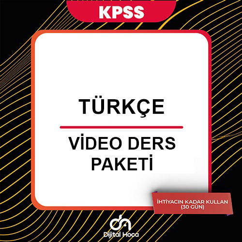 Türkçe ÖABT Video Ders Paketi