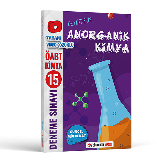 Dijital Hoca KPSS ÖABT 2024 Anorganik Kimya Video Çözümlü 15 Branş Deneme - Ozan Özdemir