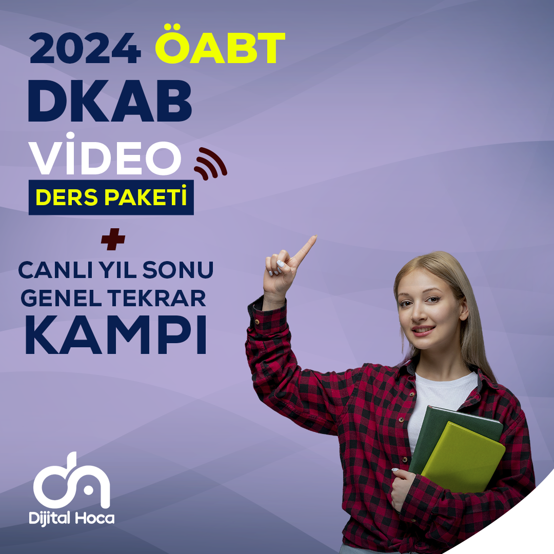 2024 DKAB  ÖABT Erken Kayıt Video Ders Paketi + Yıl Sonu Genel Tekrar Kampı