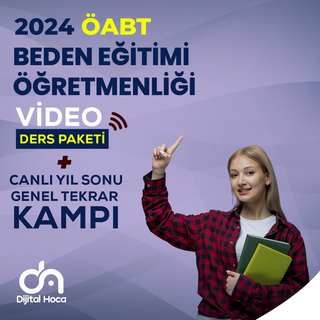 2024  Beden Eğitimi ÖABT Erken Kayıt Video Ders Paketi + Yıl Sonu Genel Tekrar Kampı