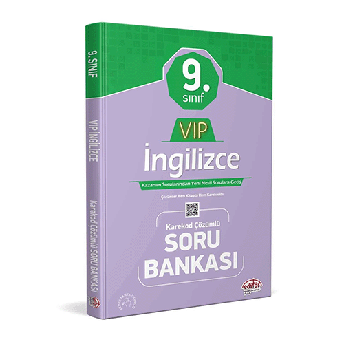 Editör 9. Sınıf VIP İngilizce Soru Bankası Çözümlü Editör Yayınları
