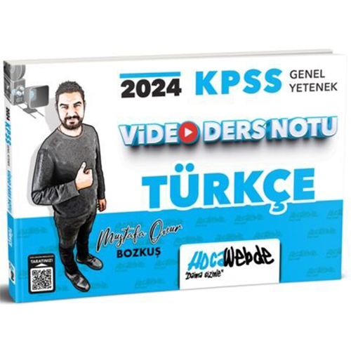HocaWebde 2024 KPSS Türkçe Video Ders Notu - Mustafa Onur Bozkuş HocaWebde Yayınları