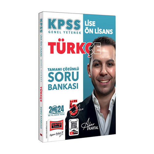 Yargı 2024 KPSS Lise Ön Lisans Türkçe 5Yüz Soru Bankası Çözümlü - Aker Kartal Yargı Yayınları
