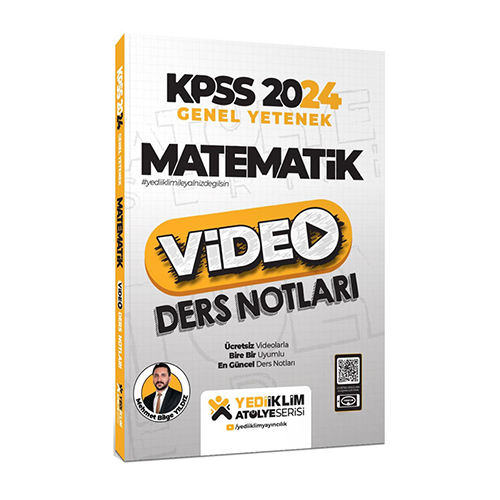 Yediiklim 2024 KPSS Matematik Atölye Video Ders Notları - Mehmet Bilge Yıldız Yediiklim Yayınları