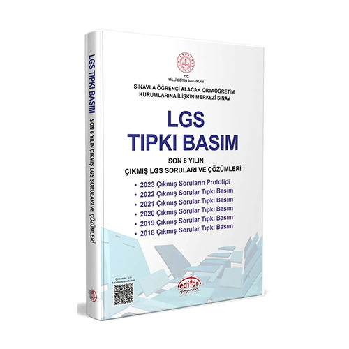 Editör LGS Son 6 Yılın Tıpkı Basım Çıkmış Soruları ve Çözümleri Editör Yayınları