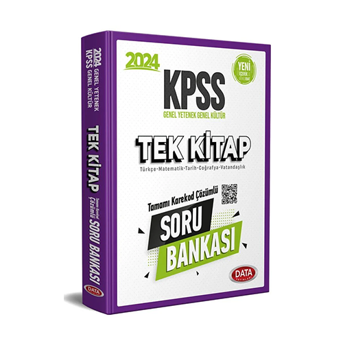 Data 2024 KPSS Genel Yetenek Genel Kültür Soru Bankası Tek Kitap Çözümlü Data Yayınları