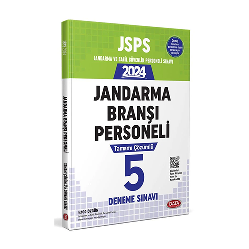 Data 2024 JSPS Jandarma Branşı Personeli 5 Deneme Çözümlü Data Yayınları