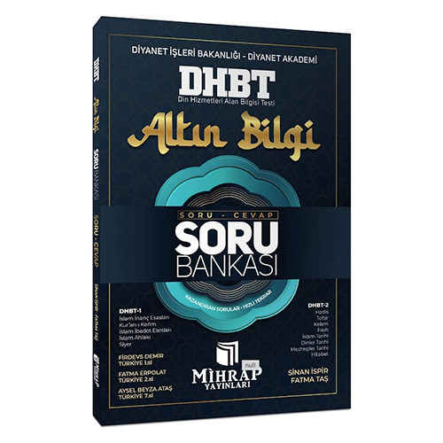 Mihrap DHBT Altın Bilgi Soru Cevap Soru Bankası Mihrap Yayınları