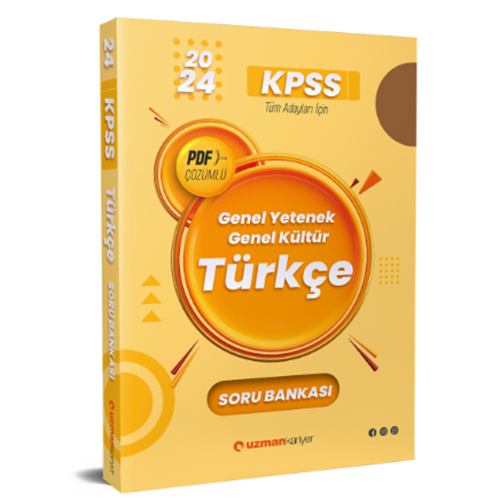 Uzman Kariyer 2024 KPSS Türkçe Soru Bankası PDF Çözümlü Uzman Kariyer Yayınları
